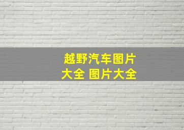 越野汽车图片大全 图片大全